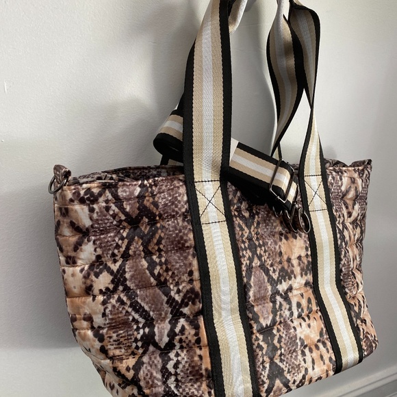 Think ROYLN Junior Wingman Python Gold & Black Bag - Picture 3 of 6